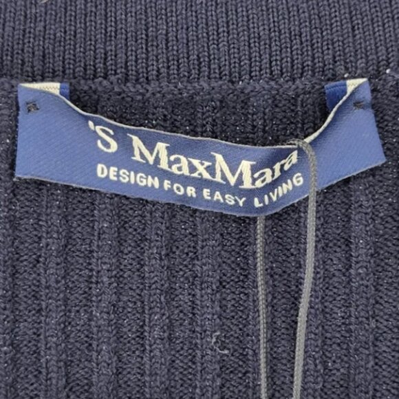 'S Max Mara Women's Rango Rib Knit Wool Yarn Sweater - M - Picture 4 of 8